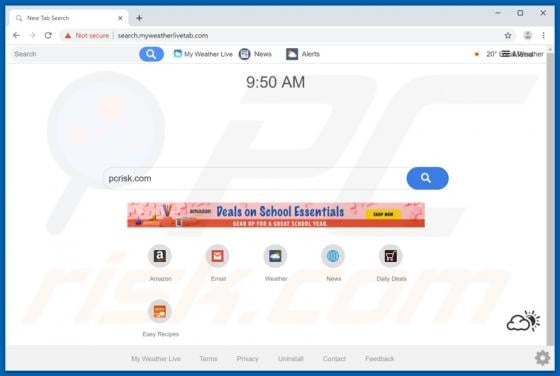 My Weather Live Browser Hijacker