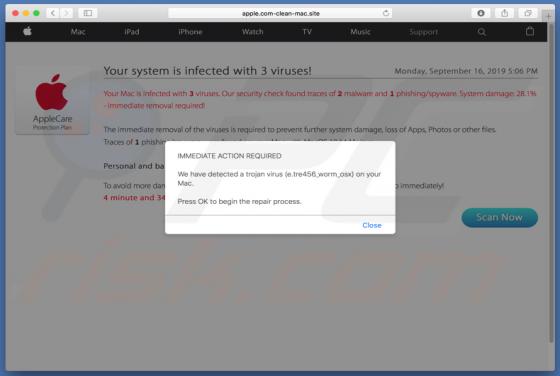 Apple.com-clean-mac.site POP-UP Scam (Mac)