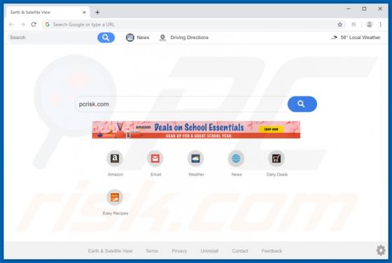Earth & Satellite View Browser Hijacker