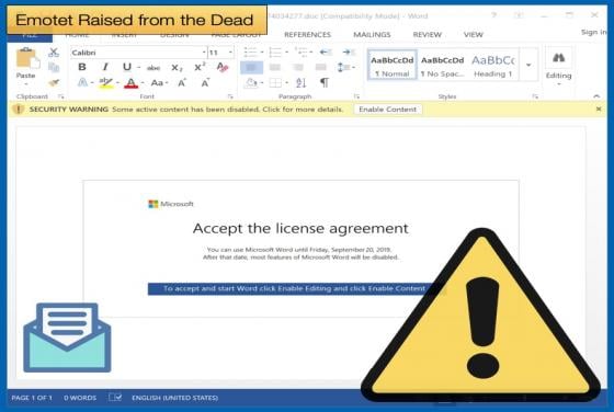 Emotet Raised from the Dead