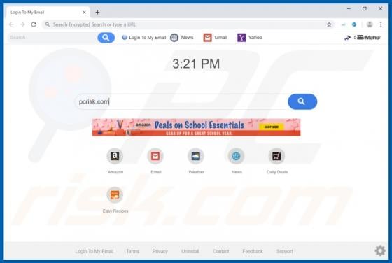 Login To My Email Browser Hijacker