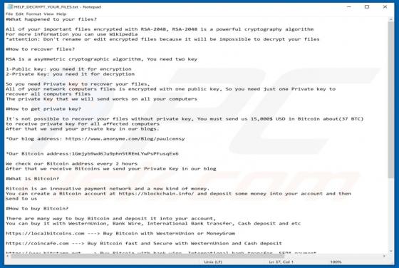 encryptedRSA Ransomware