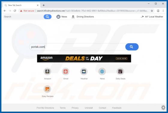Find My Directions Browser Hijacker