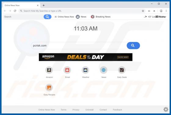 Online News Now Browser Hijacker
