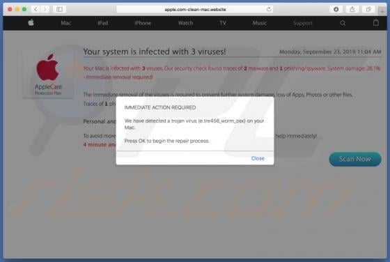 Apple.com-clean-mac.website POP-UP Scam (Mac)