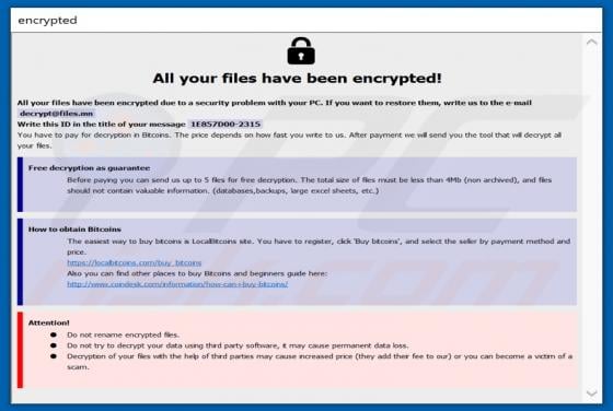 Banks Ransomware