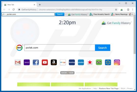 GetFamilyHistory Toolbar