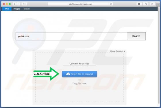 Tab.fileconvertermaster.com Redirect (Mac)