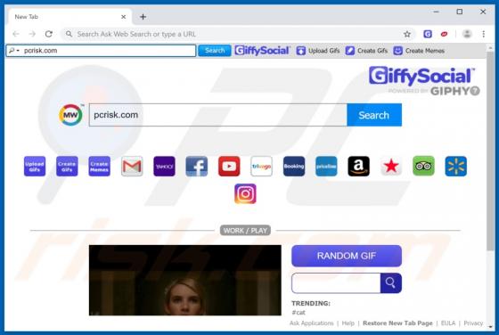 GiffySocial Toolbar