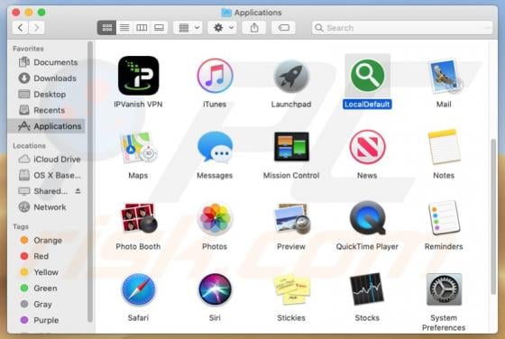 LocalDefault Adware (Mac)