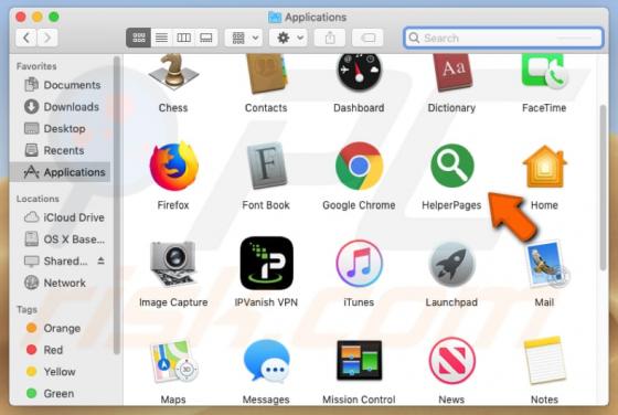 HelperPages Adware (Mac)