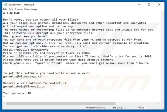 Noos Ransomware