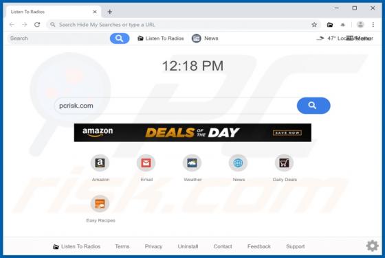Listen To Radios Browser Hijacker