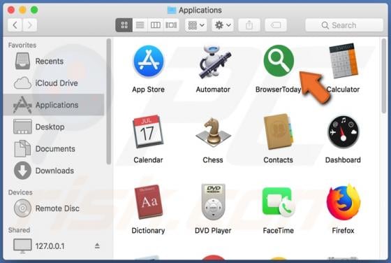 BrowserToday Adware (Mac)