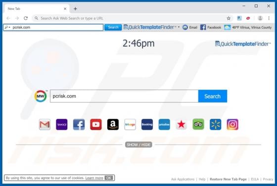 QuickTemplateFinder Toolbar