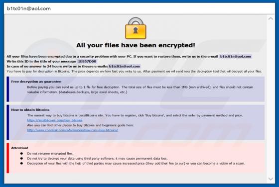 oo7 Ransomware