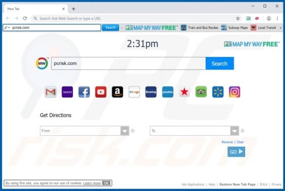MapMyWayFree Toolbar