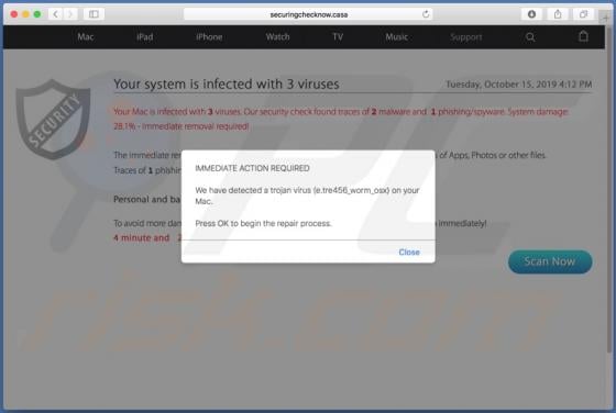Securingchecknow POP-UP Scam (Mac)