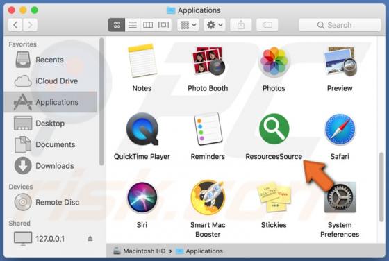 ResourcesSource Adware (Mac)
