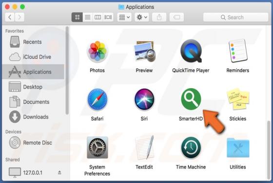 SmarterHD Adware (Mac)