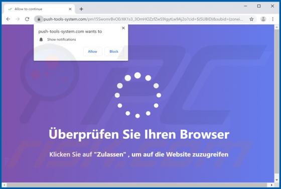 Push-tools-system.com Ads