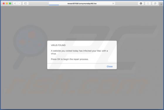 Funnymonday POP-UP Scam (Mac)