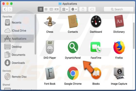 DynamicPanel Adware (Mac)