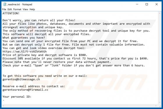 Derp Ransomware