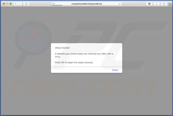 Firdayfun POP-UP Scam (Mac)