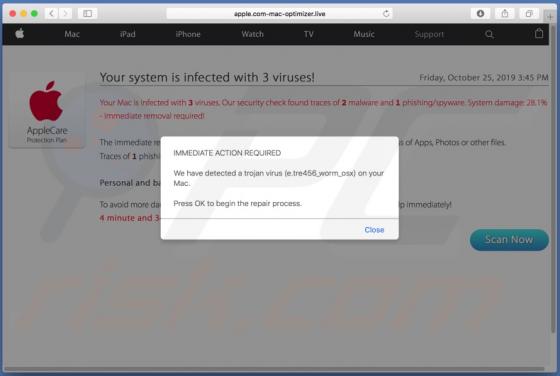 Apple.com-mac-optimizer.live POP-UP Scam (Mac)