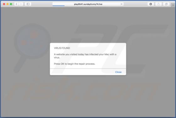 Sundayfunny POP-UP Scam (Mac)