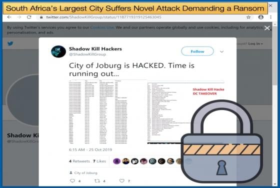 South Africa’s Largest City Suffers Novel Attack Demanding a Ransom