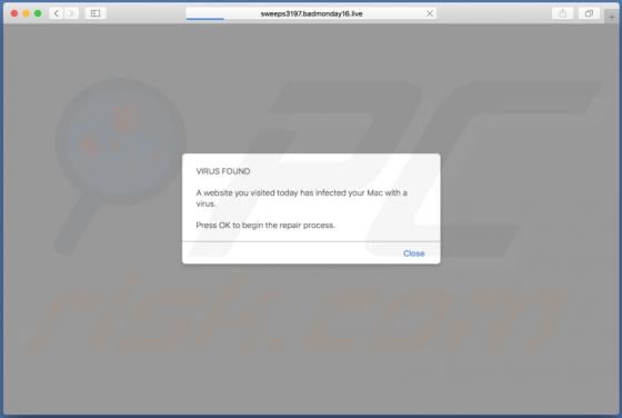 Badmonday POP-UP Scam (Mac)