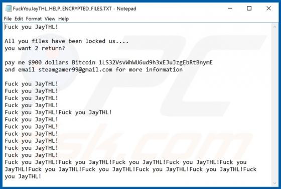 JayTHL Ransomware
