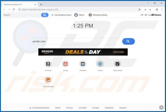 Get Breaking News Browser Hijacker