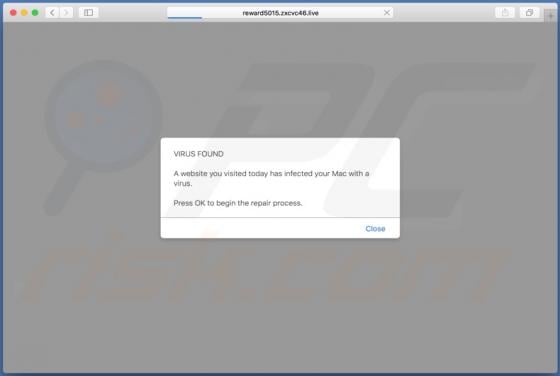 Zxcvc POP-UP Scam (Mac)