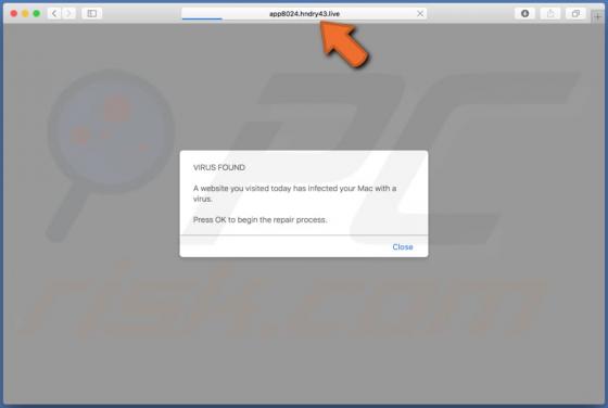 Hndry POP-UP Scam (Mac)