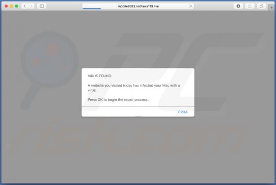 Nothsws POP-UP Scam (Mac)