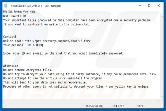 Forv Ransomware