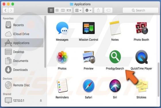 ProdigySearch Adware (Mac)