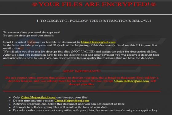 Rooster865qq Ransomware