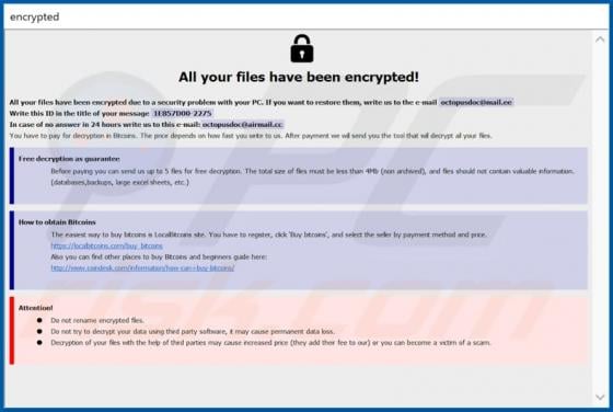 Octopus Ransomware