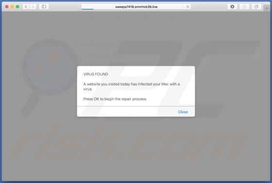 Smmhck POP-UP Scam (Mac)