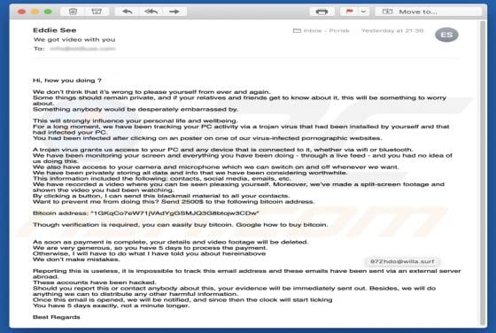 Please Yourself Email Scam