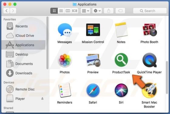 ProductTask Adware (Mac)