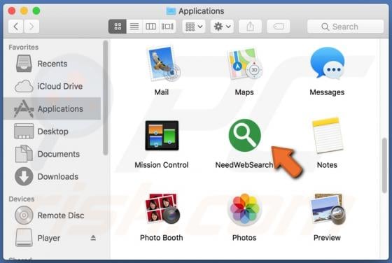 NeedWebSearch Adware (Mac)