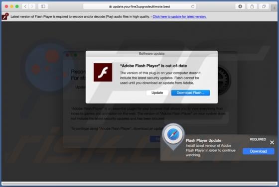 Yourfine2upgradeultimate.best POP-UP Scam (Mac)