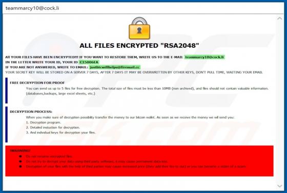 Kharma Ransomware