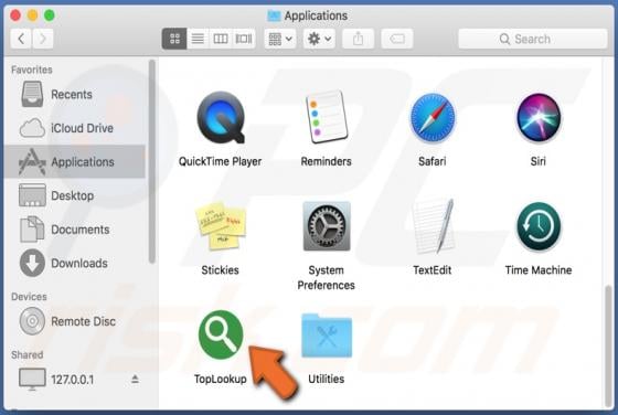 TopLookup Adware (Mac)