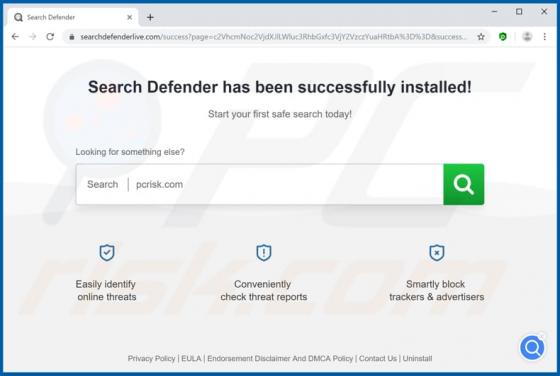 Search Defender Live Browser Hijacker